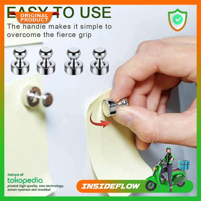 Magnet Neodymium Mini Pin Board Mading Gantungan Dinding Strong 10 PCS