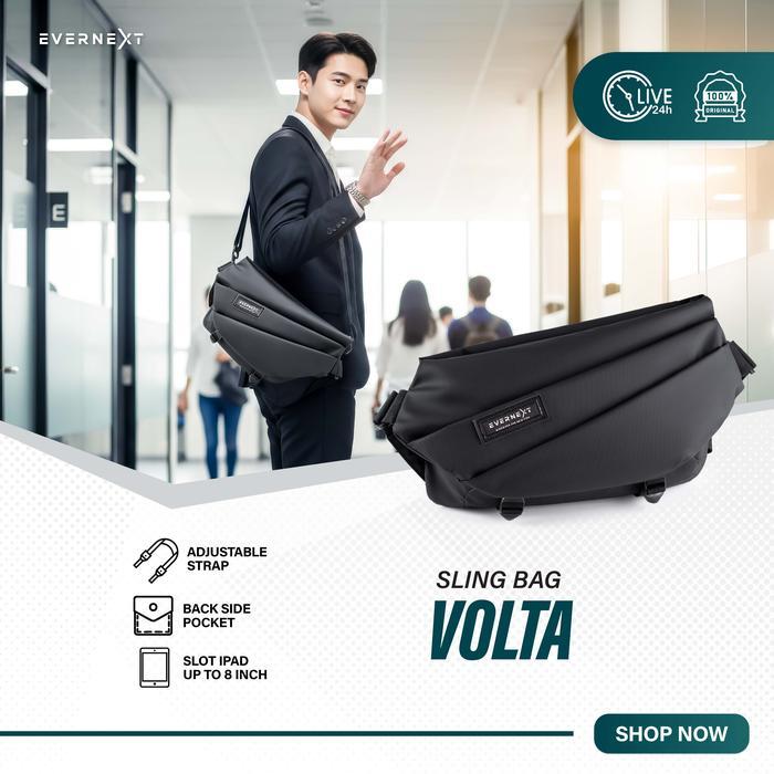 Eiger - Tas Selempang Wateproof Pria Sling Bag Pria Anti Air Messenger Bag Volta Tas Selempang