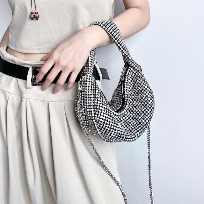 New Tas Pesta Permata Hobo Shoulder Bag Diamond J031