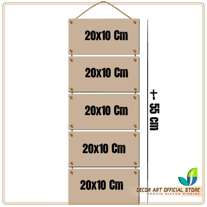 Decor Art Hiasan Pintu Adab Bertamu Model Susun Minimalis - Adab Terjamin