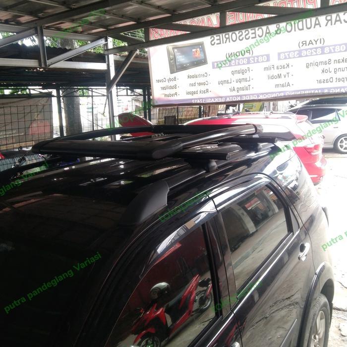 Roof Rack bagasi atas mobil Fortuner lama / Pajero sport lama.2008 - 2015 plus cross bar jepit roof