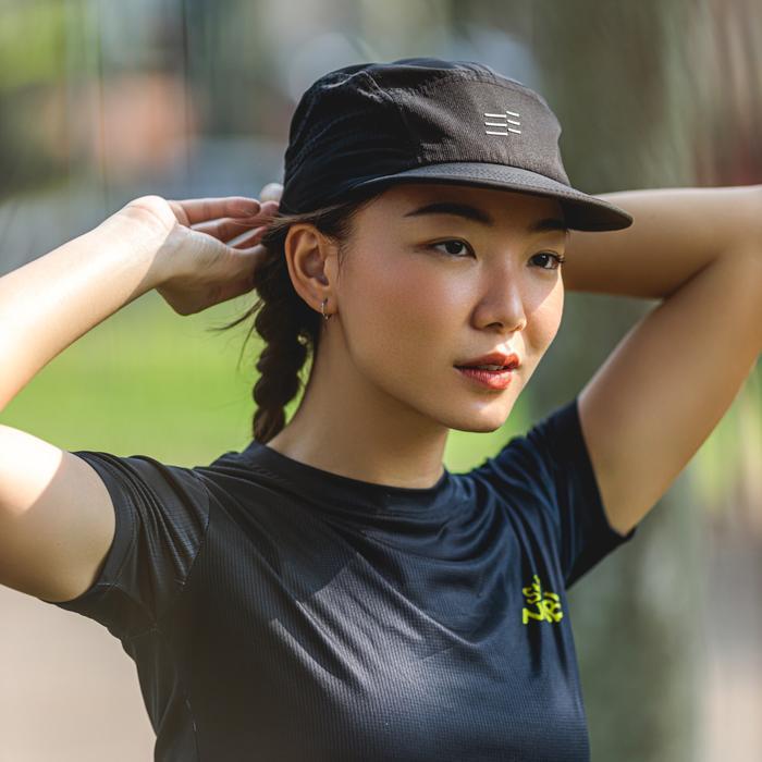 One Step Ahead Osa Ascent Running Cap 5 Panel Mesh Topi Sepeda Lari Olahraga #Gratisongkir