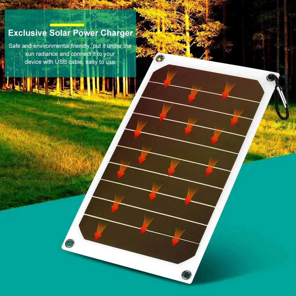 Sunpower Portable Solar Panel 5V Solar Plate With USB Safe Stabilize Charger ForPower Bank Phone