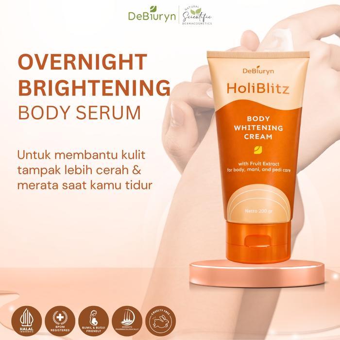 Debiuryn Holiblitz Overnight Body Serum Brightening Moisturizer Night Cream 200Gr Body Lotion