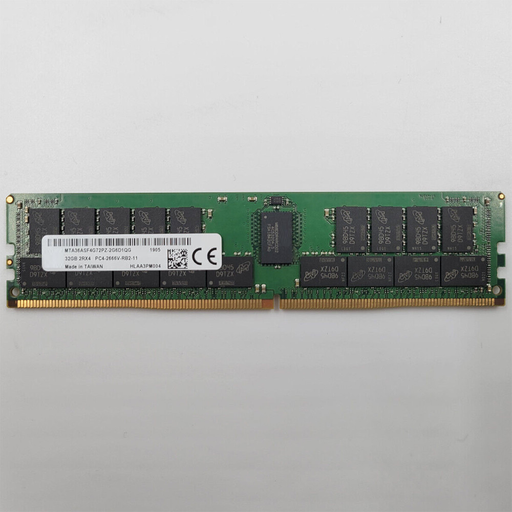 1PCS 32G PC4-2666V Memory MTA36ASF4G72PZ-2G6D1QG 32GB 2RX4 2666 DDR4