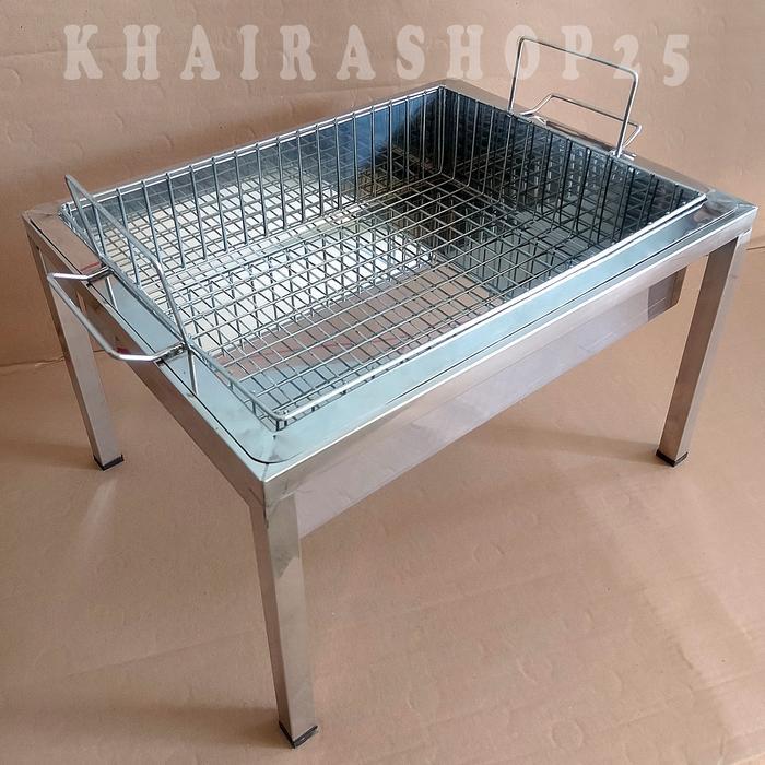Wajan Penggorengan Donat Chicken Kentang Ayam Deep Fryer Kotak Stainless Serba Guna