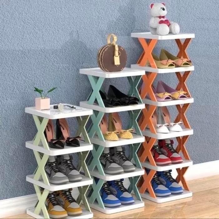 Rak Susun Sepatu Rak Plastik 4 susun