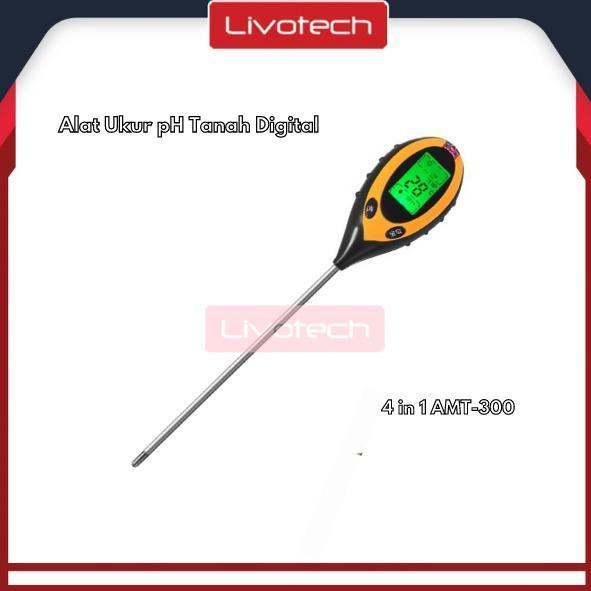 Readyyy Alat Ukur Ph Tanah Digital 4 In 1 Soil Survey Instrument Amt-300 Meter