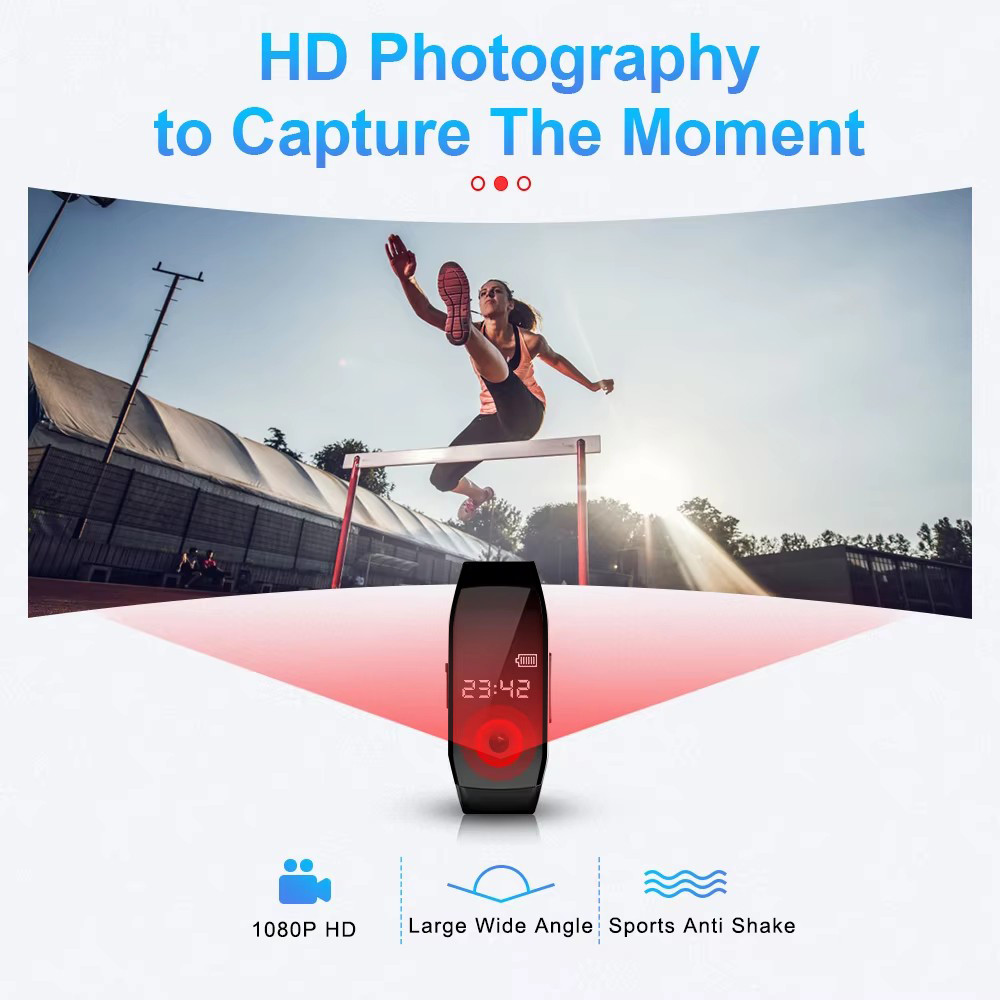 8-128GB Smart HD Watch 1080P Audio Voice Recorder Bracelet Can Take photos Camera Watch Noise Reduce