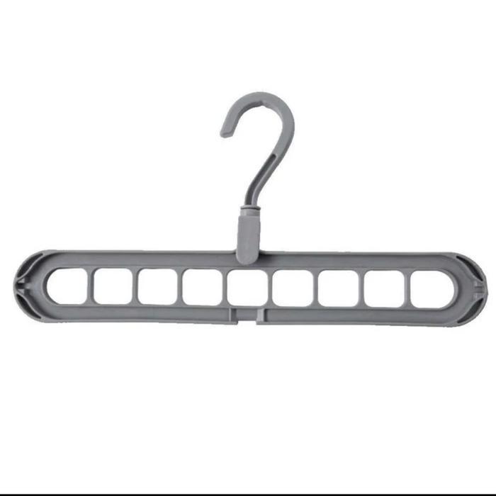 Hanger Pakaian 9 Lubang / Hanger Baju / Gantungan Baju Sembilan Lubang