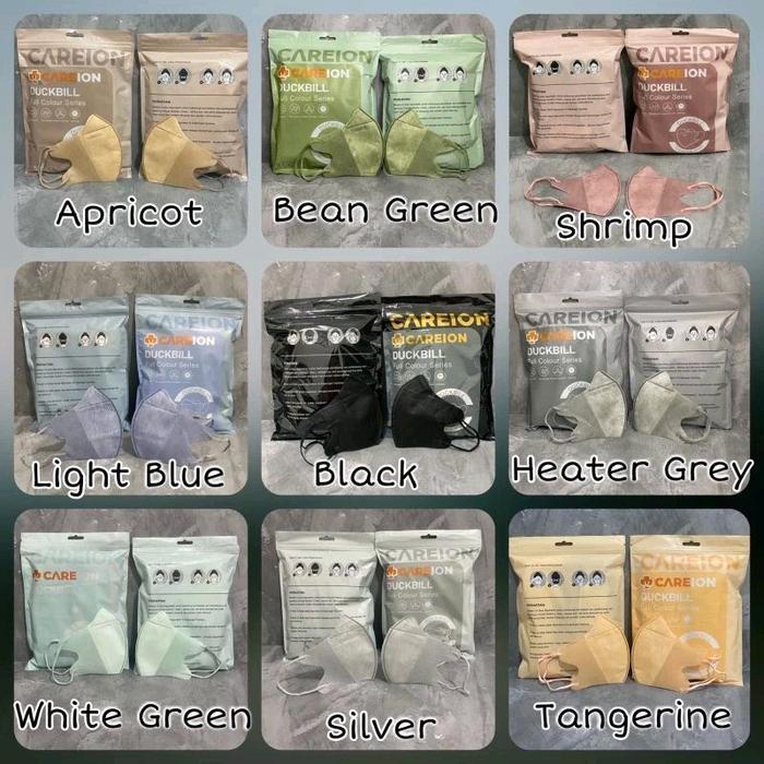 "New" Masker Duckbill Careion FC Series Soft Colour / Masker Duckbill Careion 3 ply Embos Warna 1