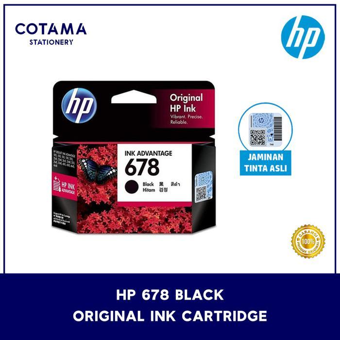 Tinta Printer HP 678 Black Hitam Ink Cartridge 1515 2515 2545
