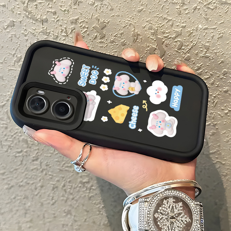 Casing Hp OPPO A36 OPPO A76 OPPO A96 Case Foto boneka kelinci lucu Kasing silikon Cesing murah Kesin
