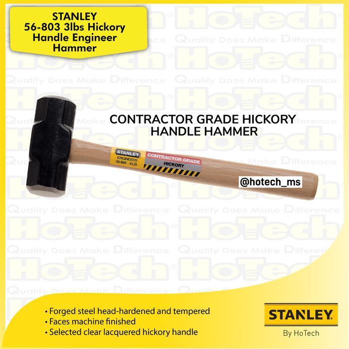 Terlaris Stanley 56-803 Hickory Handle Enginer Hammer Palu Tools