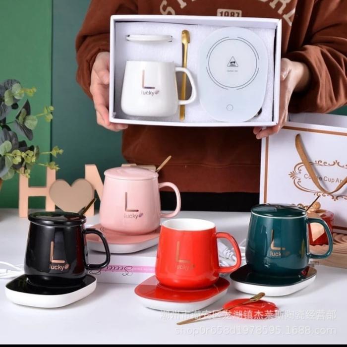 Philips - Mug Cangkir Gelas Listrik Pemanas Penghangat Minuman Pemanas Portable