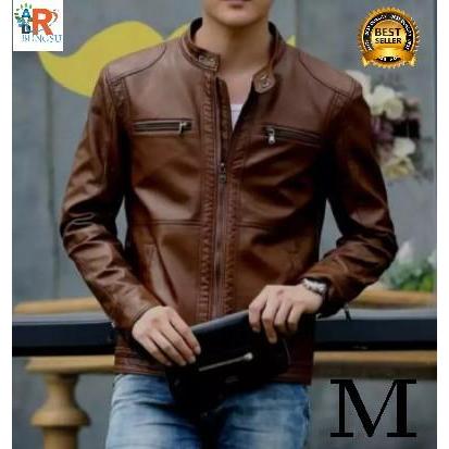 Best Seller Jaket Semi Kulit Saflok Wol Viena Hitam Kain Keren Pria Blazer Distro Cowok Slimfit