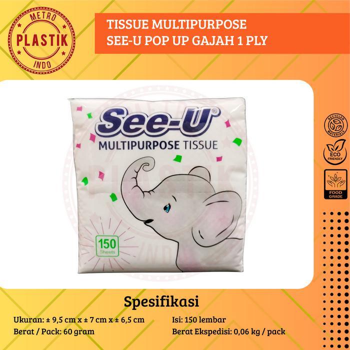 Tisu Tissue See U Pop Up 150 Sheet / Tisu Meja Kotak / Tisu Pop Up