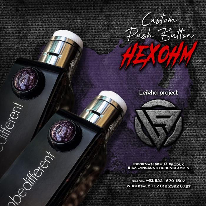 Custom Push Button Hexohm Resin