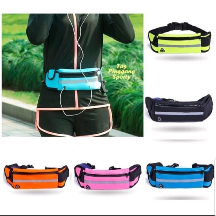 Tas Pinggang Olahraga Lari Sepeda Running Wanita Cewek Pria Tas HP Sport Anti Air