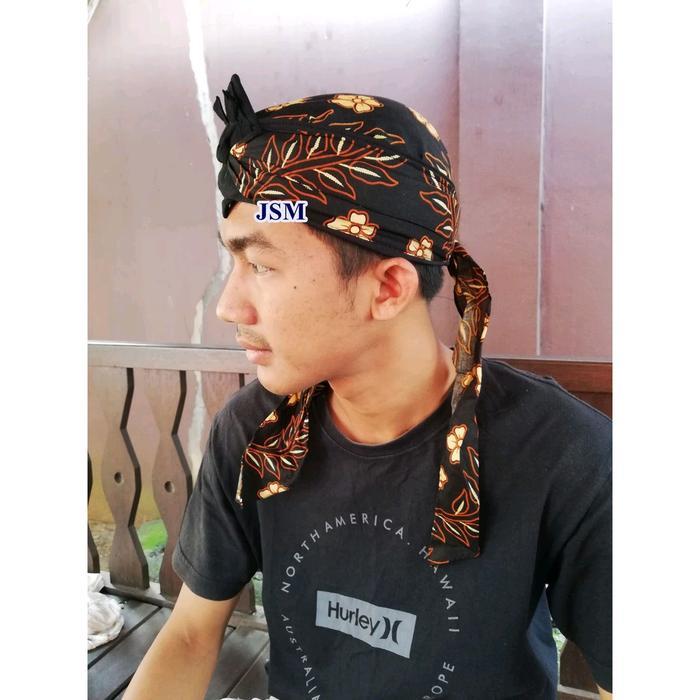 PECI KUPLUK UDENG BLANGKON JAWA MOTIF BATIK KATUN MUSLIM