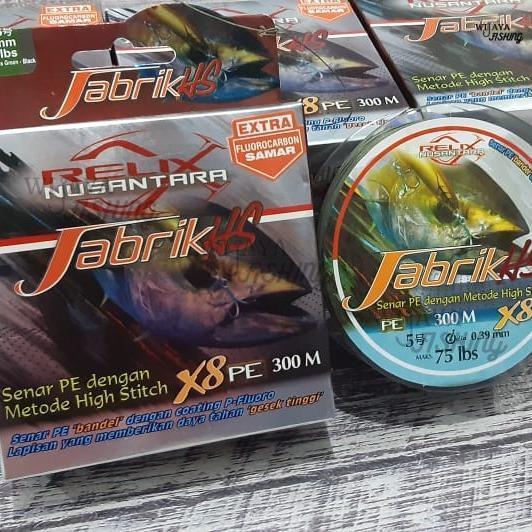 Jabrik HS 300M Moss Green Senar Benang Tali Pancing PE Relix Nusantara
