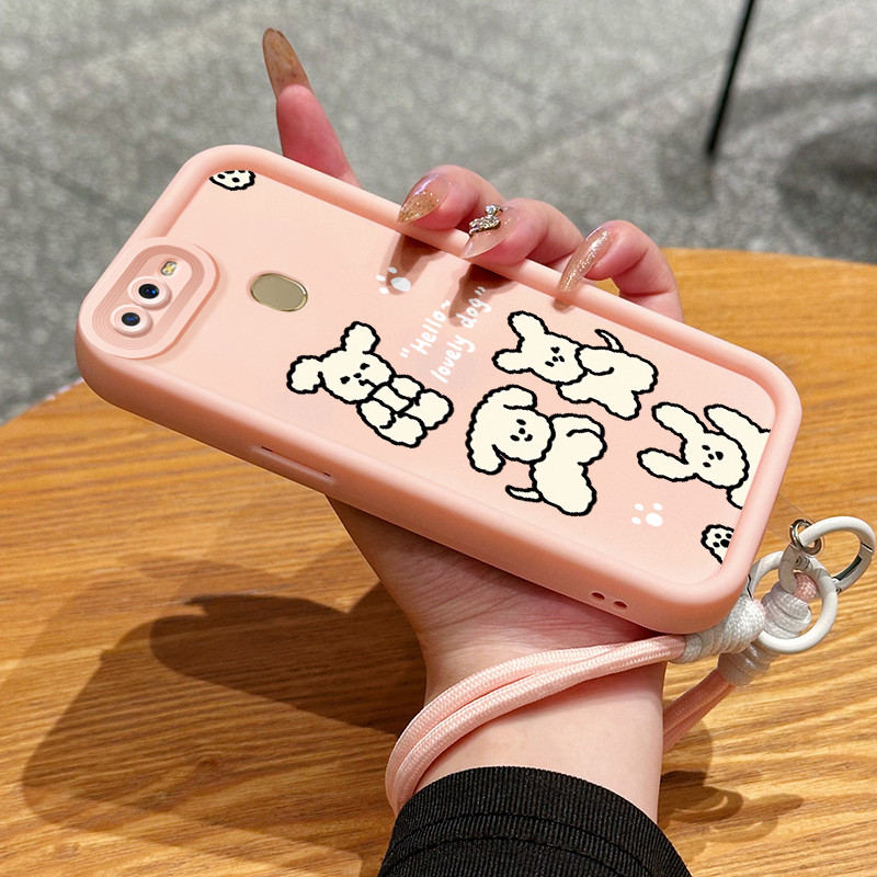 Casing Hp untuk OPPO A7 A5s A12 A12s A11K Case Casing anjing lucu pola Cesing HP pelindung Softcase 