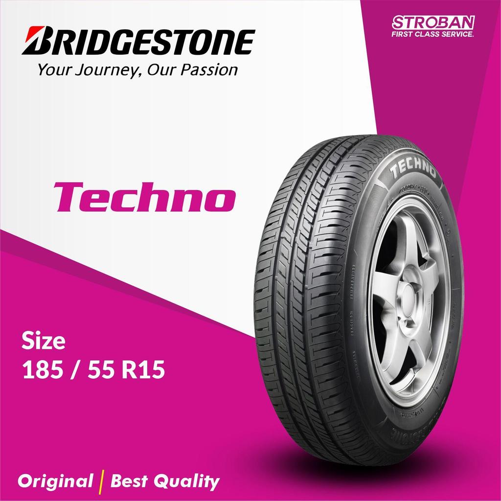 Ban Luar Bridgestone 185/55 R15 Techno – Cocok untuk: Toyota Yaris, Honda Jazz, Swift