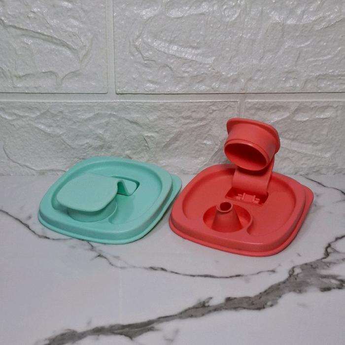 Seal atau Tutup Cooking Oil Tupperware Model Kotak dan Model Lama