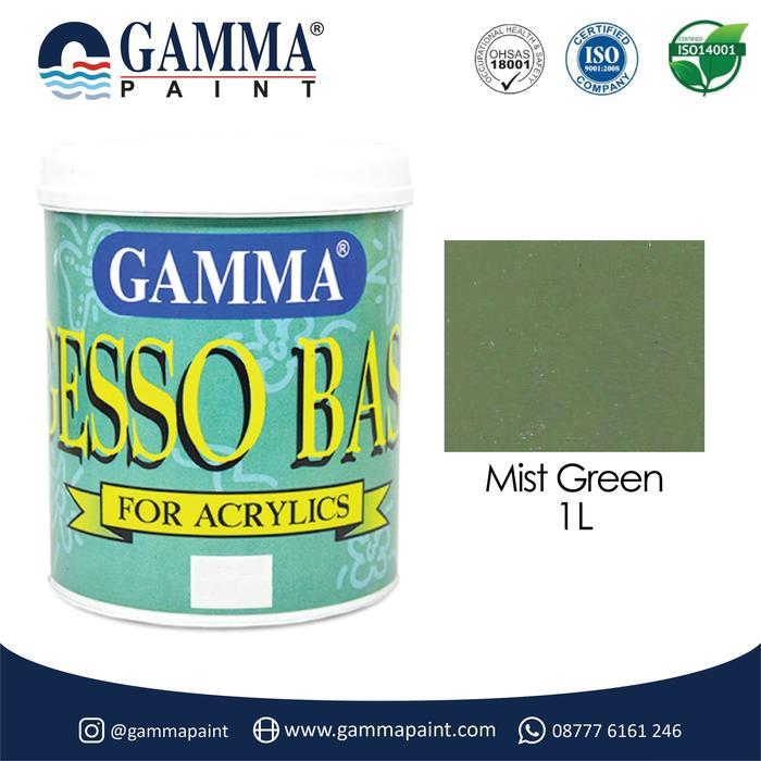 Gamma GESSO BASE - MIST GREEN - Cat Tembok Semi Gloss 1L