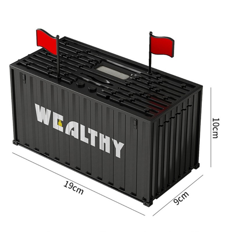 Electronic For Russia Money Counting LCD Digital Piggy Bank Coin Saving Box Container Money Box Jar
