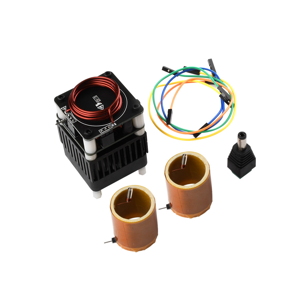 Dc36-48V Tesla Hfsstc Coil Electronic Candle Hf Plasma Flame Diy Teaching Model Kit
