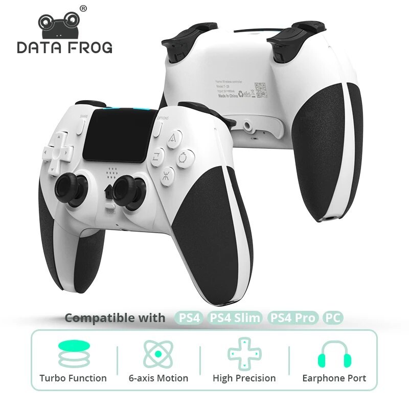 DATA FROG Bluetooth Wireless Controller For PS4 Controller Gamepad For PC Joystick For PS4/PS4