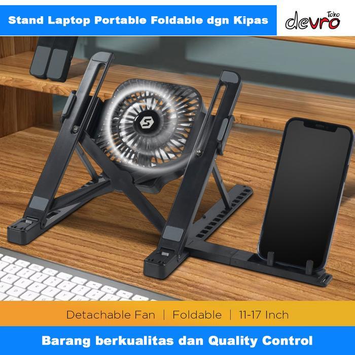 Terlaris Stand Laptop - Cooling Pad Laptop - Portable Laptop Stand 11 - 17 inch Foldable 13 Level