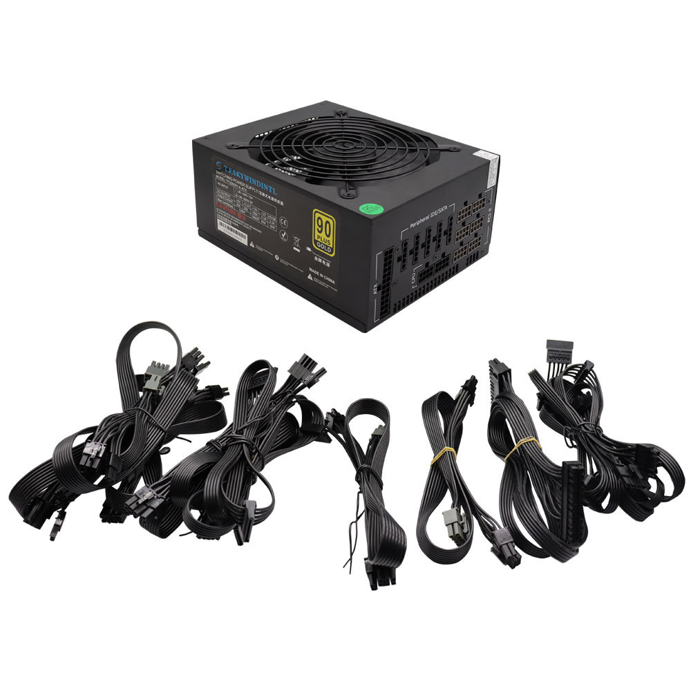 t f skywindintl 2000W Power Supply Modular PC Power Supplies PSU MINE Power Suppli GPU Mining Power