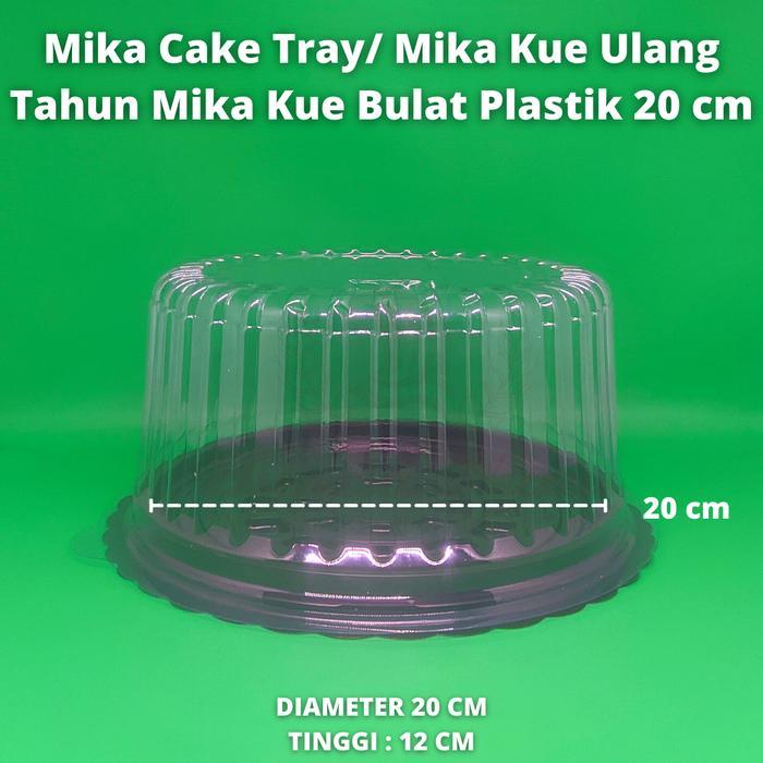 Thebest- Mika Cake Tray/ Mika Kue Ulang Tahun Mika Tumpeng/ Mika Bulat 20 cm