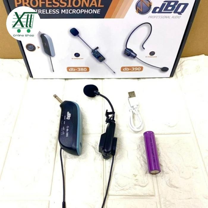 Terlaris PROFESIONAL UHF MIC WIRELESS CLIP ON(JEPIT) dBQ/db380 SALE