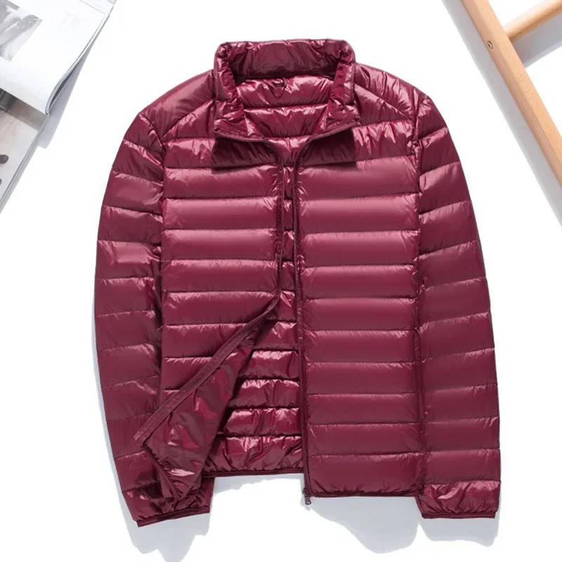 Men's Ultra Light Standing Collar Down Jacket Travel Ultra Light and Portable New Series Jacket Warm