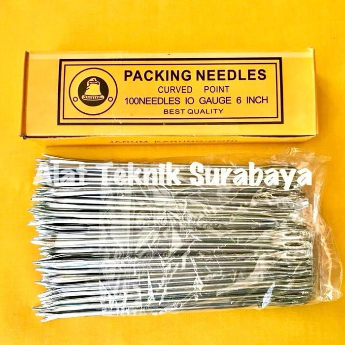 100 PCS JARUM JAHIT KARUNG GONI / BERAS 1 KOTAK 100 BUAH 6" INCH GLANGSING / PACKING NEEDLES