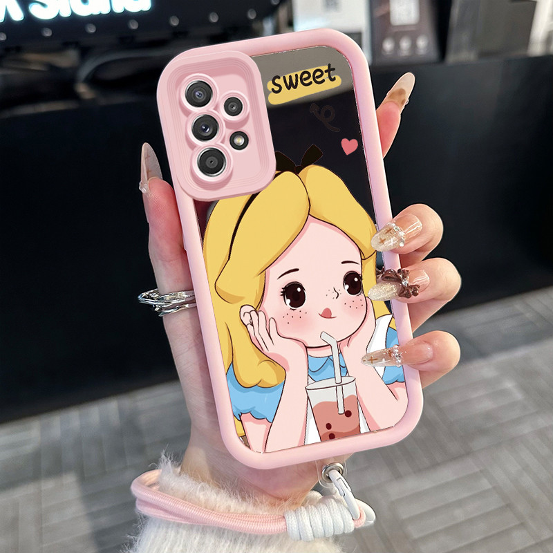 Casing Hp untuk Samsung Galaxy A52 4G A52 5G A52s 5G A53 5G A23 4G A23 5G Case Casing putri pola Sil