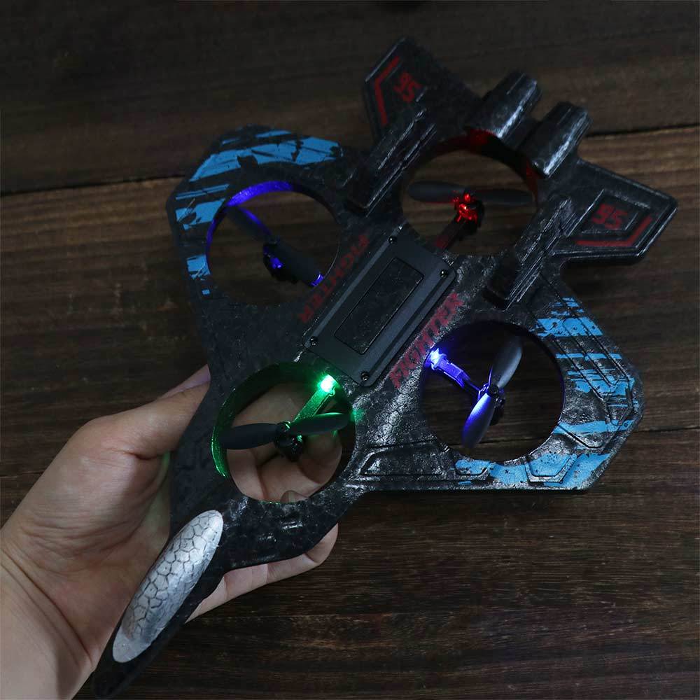 EPP Foam Remote Control Foam Fighter Gravity Sensing RC Drones Glider Flying Helicopter Toy Portable