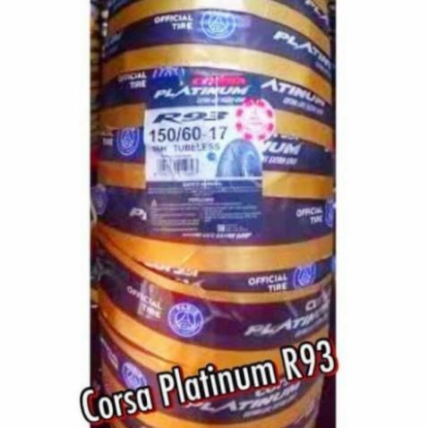 paketan ban luar corsa r93 platinum uk 110/70-17 & 150/60-17