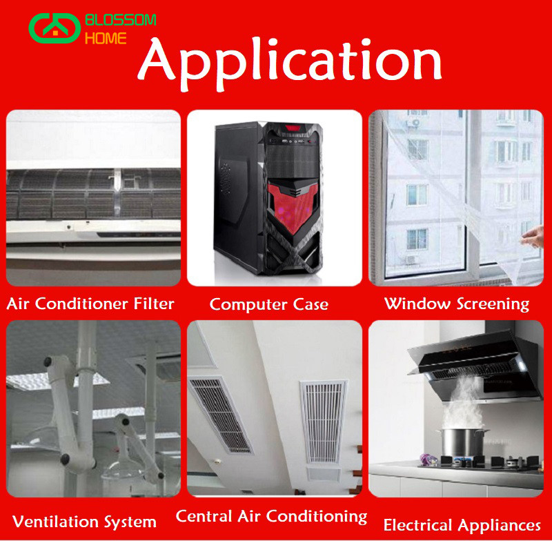 Air Conditioner Nylon Mesh Nylon Air Filter Air Conditioner Dust Filter Fan Room Mesh Cover Air