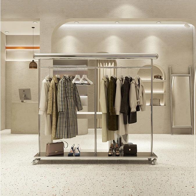 Gantungan Baju Gawang Gantungan Baju Rak Minimalist Kotak Gawang Baju Stainless steel