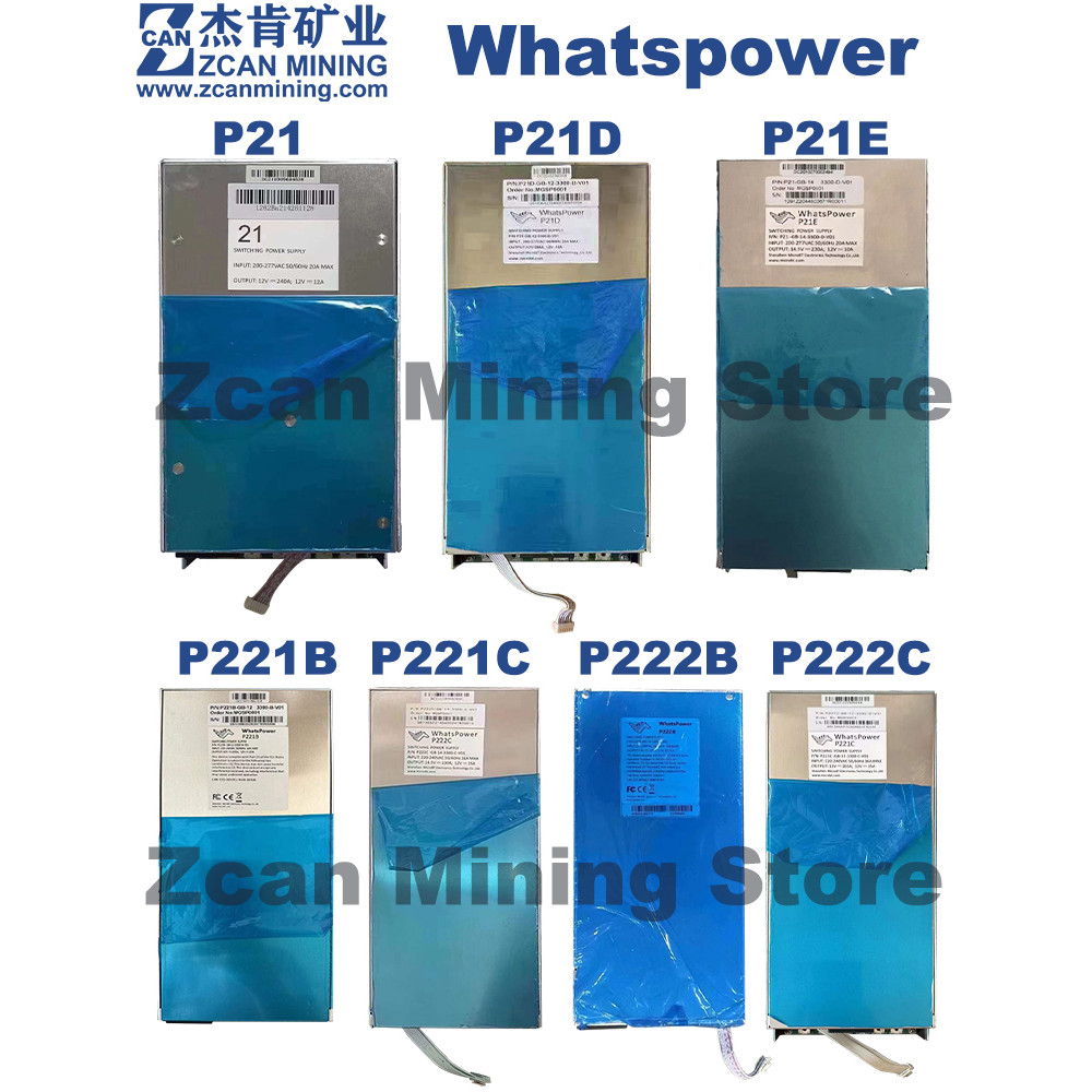 Brand New Whatsminer M20S M21S Power Supply P21 P21D P21E Whatspower P221B P221C Psu P222B P222C For