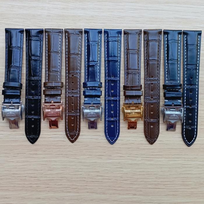 TERLARIS Tali Jam Tangan Longines Strap Leather For Longines 18 MM 9016.18 READY STOCK