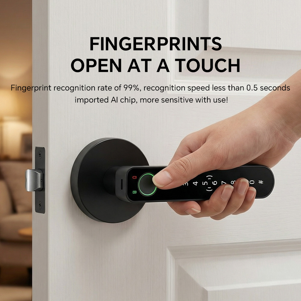 ICCSSI Smart lock fingerprint lock password lock supports card password fingerprint graffiti app