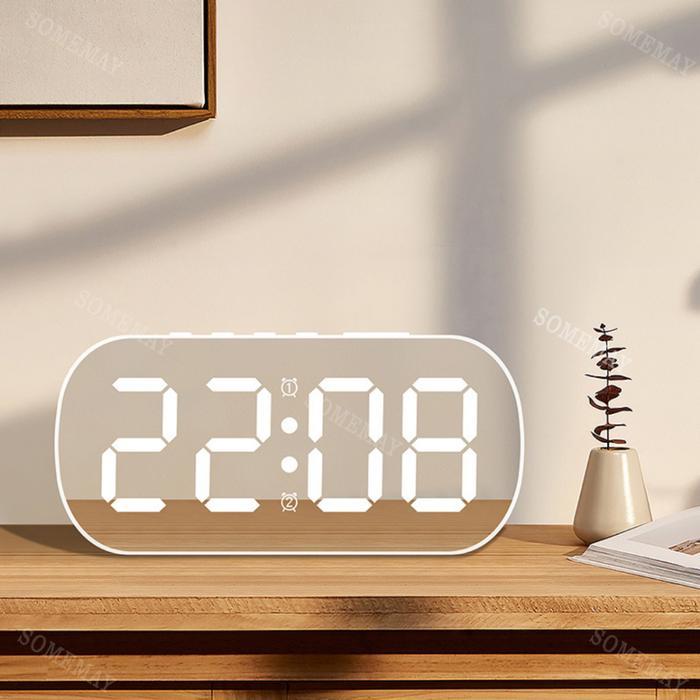 Somemay Digital Jam Weker Mini Mode Alarm 6637/ Jam Alarm Dinding / Jam Dinding Digital Led Terjamin