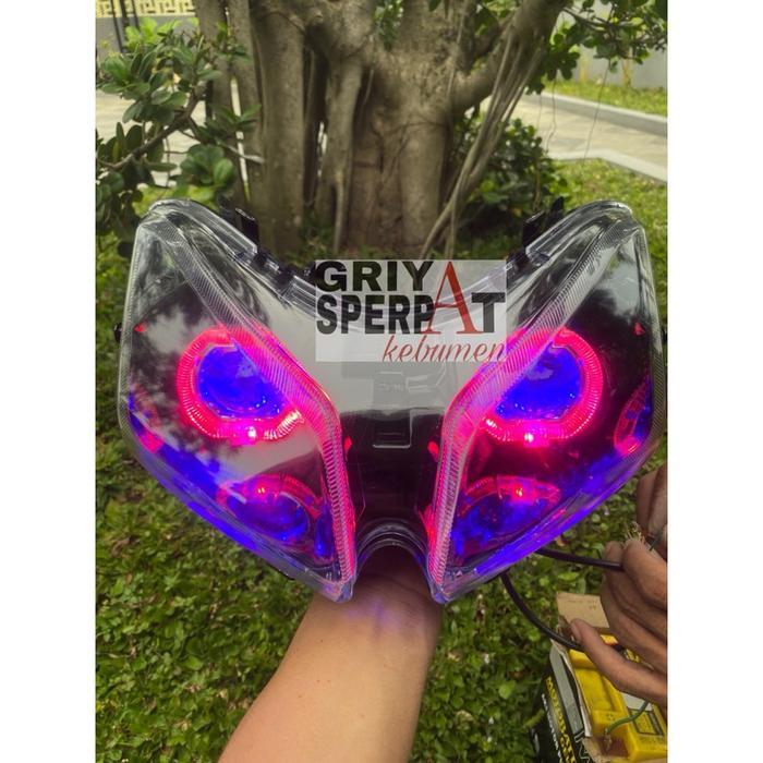 REFLEKTOR LAMPU DEPAN BILED MINI LED VARIO 110 OLD KARBU