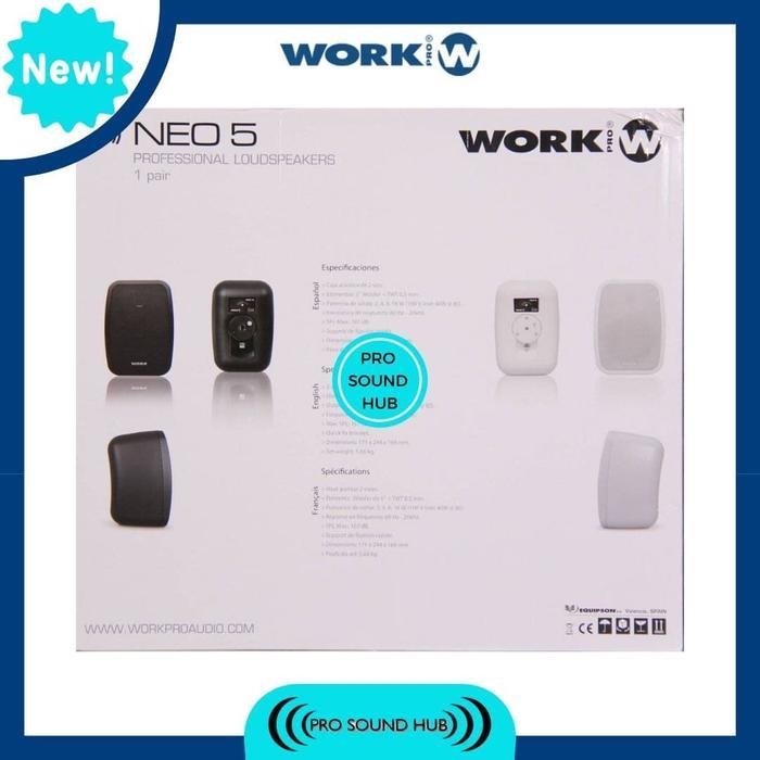 Work Pro Neo 5 Passive Speaker Pasif 5" Workpro Neo 5 Neo-5 Neo5 Wall Mount Tembok Dinding Untuk Bgm
