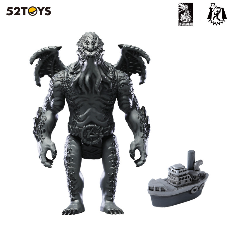 52TOYS Action Figure Legacy of Lovecraft, Monochrome Version, Collectible Desktop Decoration,